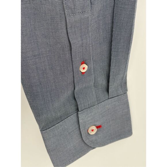 Untuckit Button Up Shirt Men Size XXL Blue Non Iron Long Sleeve - Picture 6 of 11